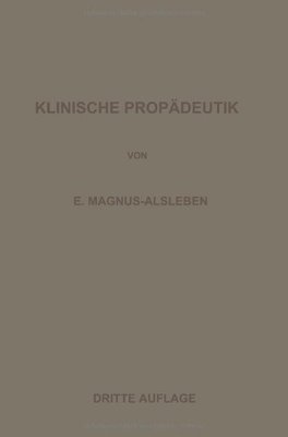 【预订】Vorlesungen Uber Klinische Propadeutik