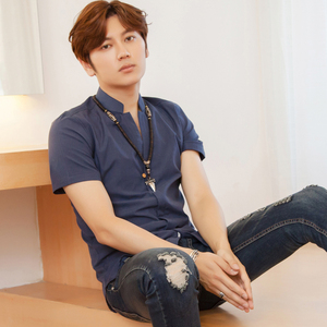 敦佑男士短袖衬衫