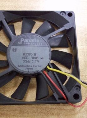 FBK08T24H DC24V 0.17A 原装正品日本松下 80*80*15 设备专用风扇