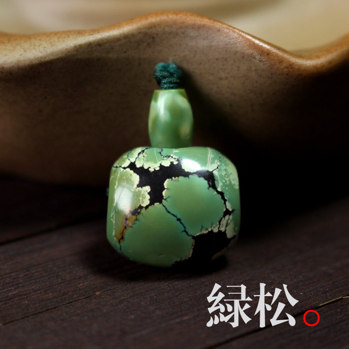 【一物一图】天然原矿微沁绿松石