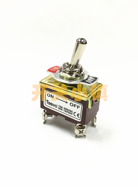 TOOWEI太玮钮子开关 12MM安装孔 4脚2档 螺丝脚 T702AW 1221 摇臂