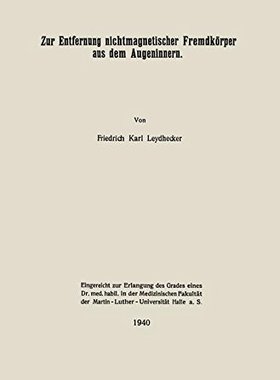 【预订】Zur Entfernung Nichtmagnetischer Fre...