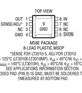 进口原装  LT3010HMS8E LT3010 LTCLP MSOP现货可直拍