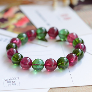 高贵时尚 镇店之宝级 蓝碧玺和红碧玺搭配 阿富汗天然水晶碧玺