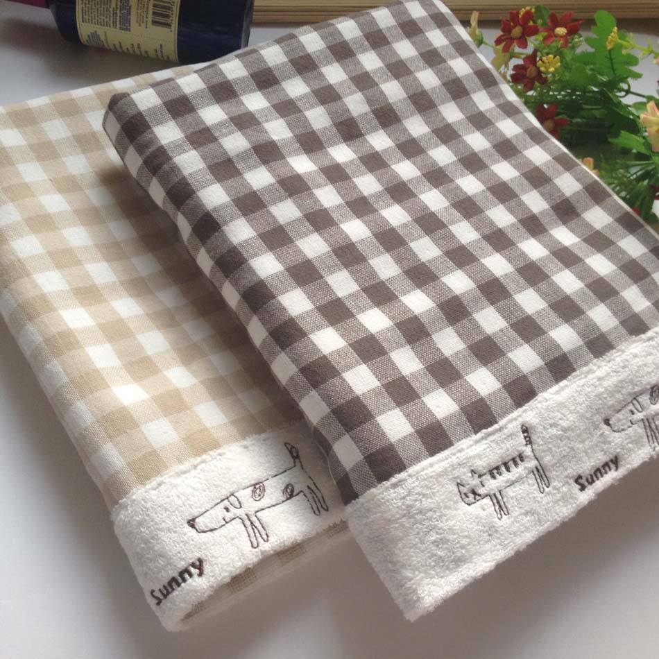 外贸纱布刺绣猫狗婴幼女士儿童