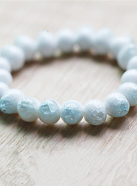 陶瓷蓝色水滴状饰品串珠韩版手链