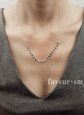 mini以色列纯银圆牌项链