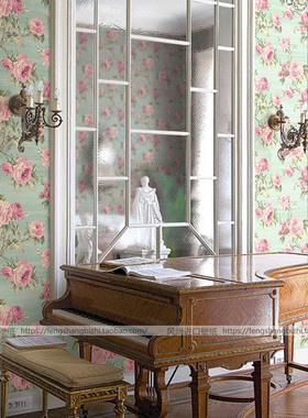 进口壁纸美国锡布鲁克Balmoral 百慕乐纯纸wq 卧室满铺背景墙壁纸