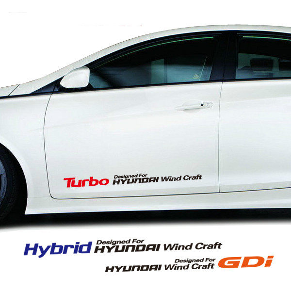 适用于现代名图索纳塔I35新胜达GDI车贴途胜车身贴拉花门贴遮痕贴