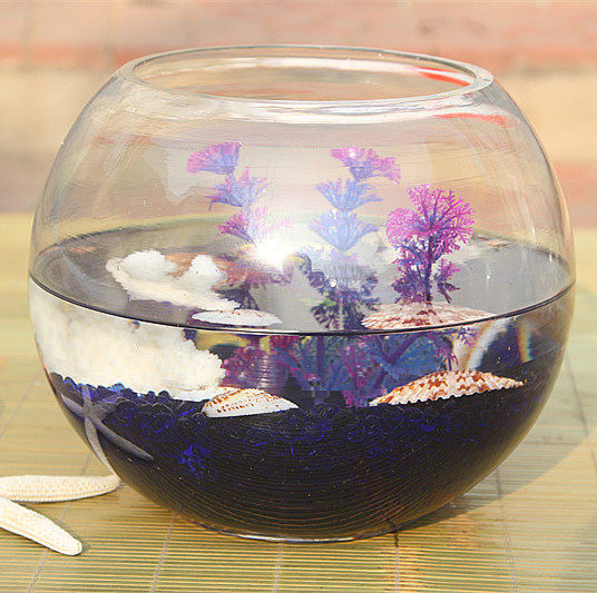 透明圆缸 圆形金鱼缸 生态创意 玻璃鱼缸 金鱼缸 水培缸花瓶 特价,宠物/宠物食品及用品,桌面缸,淘宝优惠券,粉丝福利购,淘宝优惠卷