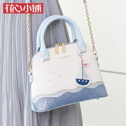 Cửa hàng hoa trái tim 2019 màu mới thêu sequin seashells túi đeo vai đeo chéo thời trang túi xách nữ - Túi xách nữ