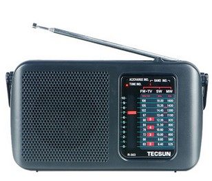 Tecsun/µÂÉú R-303 µ÷Ƶ/Öв¨/¶Ì²¨/µçÊÓ°éÒôÊÕÒô»úÀÏÄêÈ˰뵼Ìå