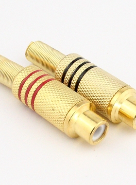 AV插头 莲花RCA母头 莲花母头 焊接头 339母接线 音视频延长插座