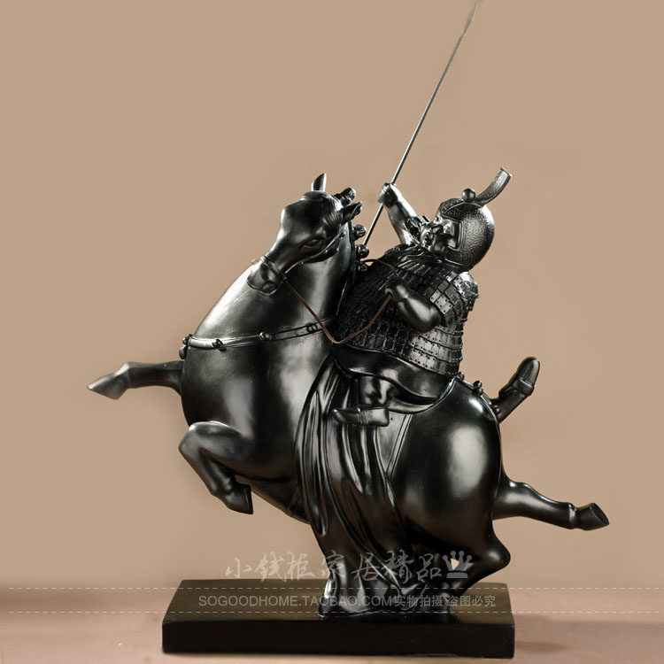 超大47厘米高摆件 胖胖秦兵马俑装饰摆件家居饰品骑马战士工艺品