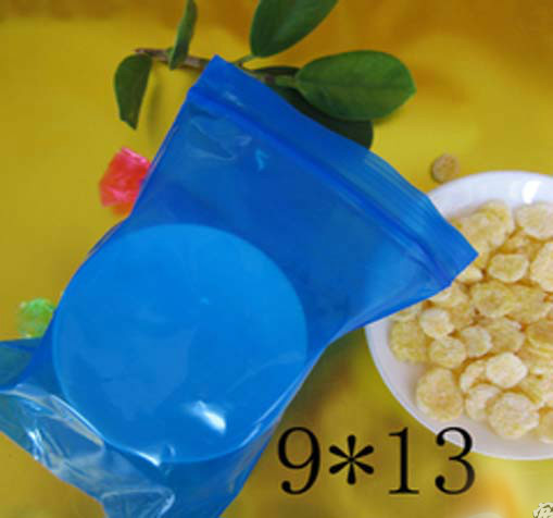 PE9*13*13丝 饰品袋 蓝色自封袋 加厚彩色袋 收藏袋 配件袋100个