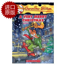 英文原版 老鼠记者35：非凡圣诞节 A Very Merry Christmas stilton