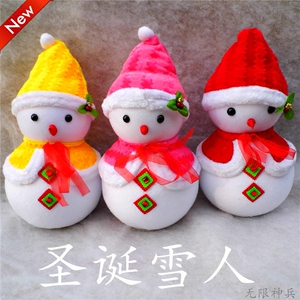 圣诞节场景装饰用品 圣诞礼物橱窗摆设 圣诞泡沫雪人娃娃泡沫雪人