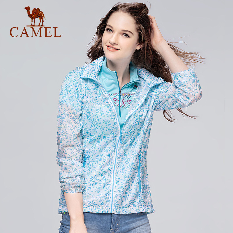 【非卖品】CAMEL骆驼户外皮肤衣 女春夏轻薄透气速干遮阳运动长