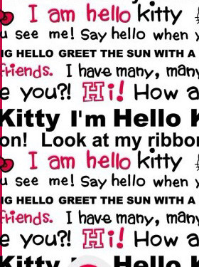 外贸原单HELLOKITTY涤纶浴帘防水