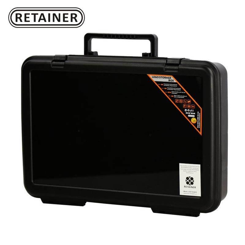 retainer大号出口单层模型盒 手提工具箱 零件盒lego乐高分类盒