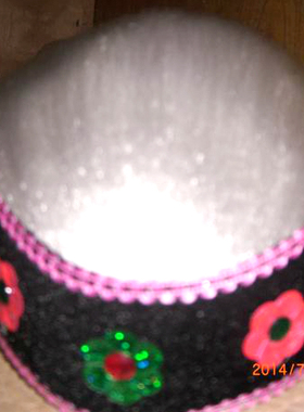 古装老太太假发黑色媒婆成人帽子儿童红娘白色头套丑秧歌 老奶奶