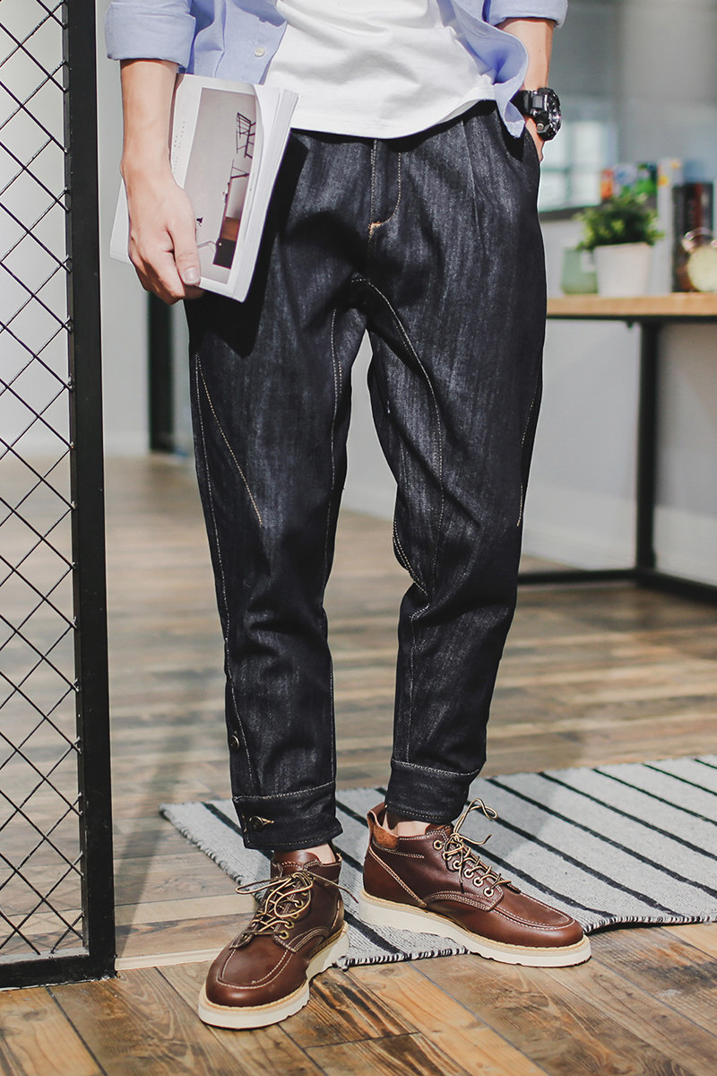 Jeans pour jeunesse droite en vrac en coton pour automne - Ref 1482876 Image 6