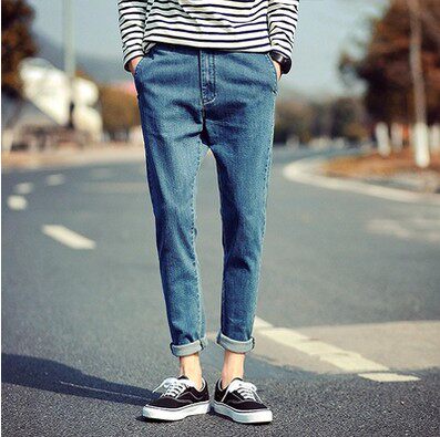 Jeans pour adolescent pieds Slim pour été - Ref 1470826 Image 1