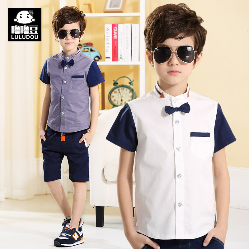 Chemise garcon à manche courte - Ref 2077496 Image 1