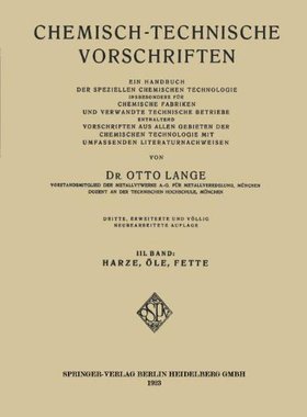 【预订】Chemisch-Technische Vorschriften: Ei...