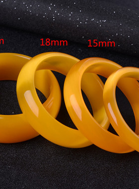 天然水晶金黄色时尚风韩版手镯