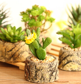 仿真小盆景摆件多肉植物创意陶瓷