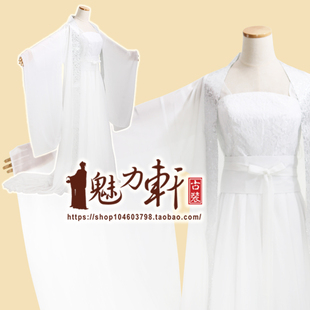 超美柔顺雪纺仙女裙/小龙女古装/舞蹈服装舞剑演出年会嫦娥演出