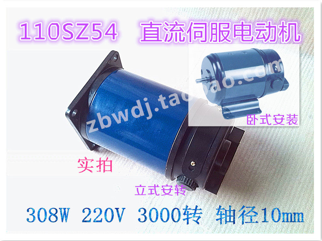 110SZ54 3000r/mim 308w 220v 博山减速电机厂家直销220V直流电机