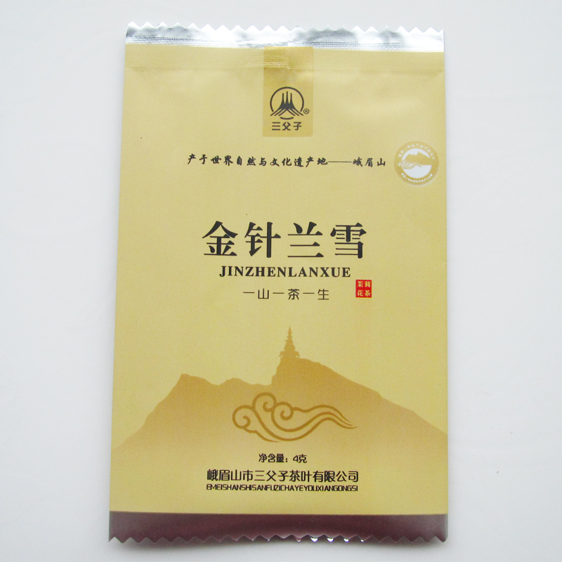 袋4gX50200g新茶三父子金针兰雪特级茉莉花茶叶2018四川峨眉山