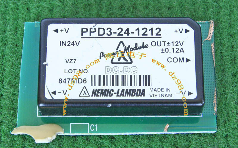 LAMBDA PPD3-24-1212 18-36V转正负12V 或单路 24V 0.12A电源模块