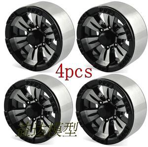 1.9攀爬金属轮毂 D90 SCX10 CC01,RC4WDE 免粘配重1.9寸全金属轮