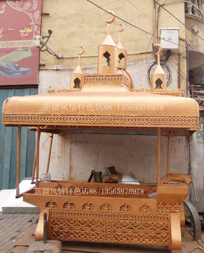 2米5定做烤肉槽 一帽烤肉槽 新疆烤肉炉 新疆特色烤肉槽 花纹随机