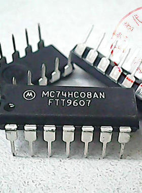 MC74HC08AN   MOT 74HC08【全新原装】赛格市场G332室实体店 现货