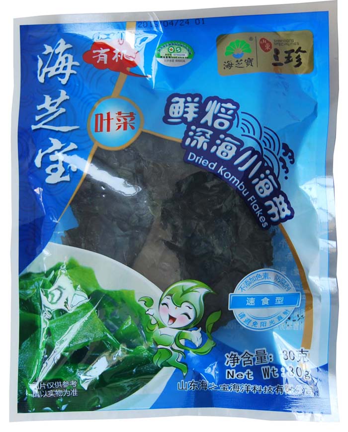 海芝宝鲜焙深海小海带叶菜30克 休闲海洋食品 威海荣成特产