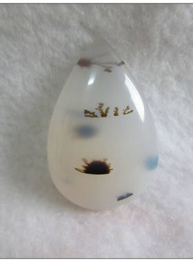 天然水草玛瑙原石吊坠新品优惠