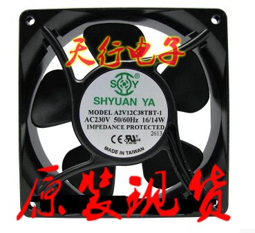 玄亚风机A2V12C38TBT-1 AC230V 50/60HZ 12cm双滚珠散热风扇12038
