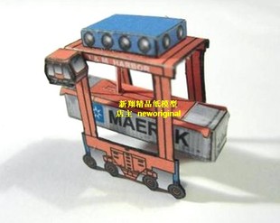 集装箱码头吊机吊车海港海运军事场景汽车 车模场景模型底座