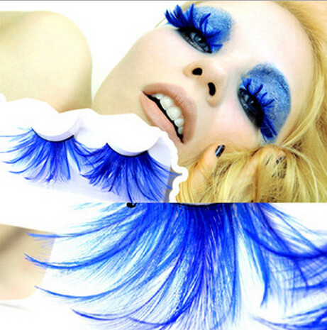 舞台夸张睫毛 化妆舞会派对羽毛假睫毛feather eyelashes|ruв категории Косметика, ресницы - от Buy2taobao.com для оказания профессиональной услуги покупки агента Taobao