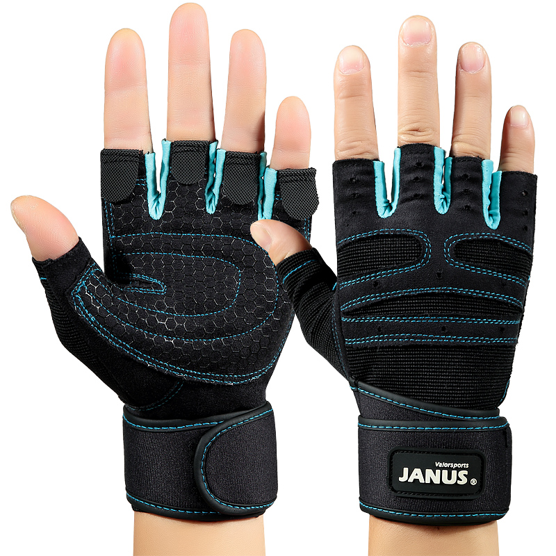 JANUS 运动健身手套 器械训练哑铃防滑护手掌 骑行半指手套 JA303 运动/瑜伽/健身/球迷用品 其他运动护具 原图主图