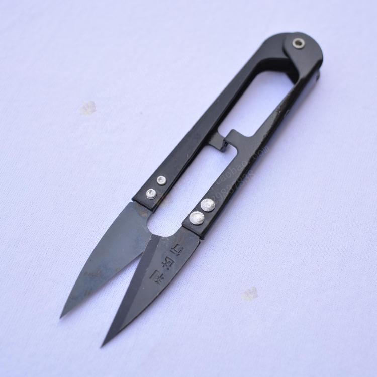 利达行剪刀修线剪小剪刀纱剪线头剪刀弹簧剪刀LDH-110黑头白头