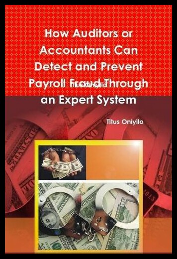 【预售】How Auditors or Accountants Can Detect and Preven