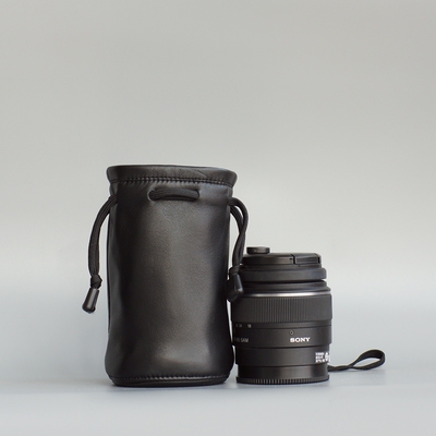 真皮防防震手工定制镜头袋