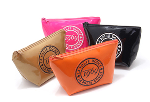 钞票夹新款长方形甩货亮面糖果色透明零钱包笔袋收纳大号包随机色