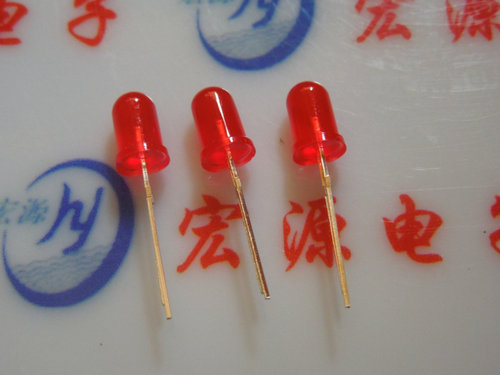 5MM 红发红光 发光二极管 F5 红色 LED 发光管 红发红