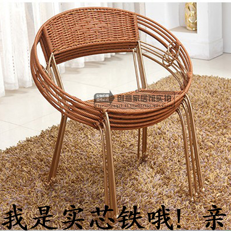 特价藤椅子户外休闲藤凳子阳台矮凳子小凳子家用沙发靠背椅茶几椅